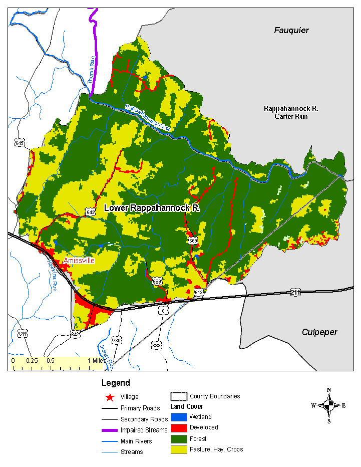 Land Cover Map - Rappahannock-Carter Run